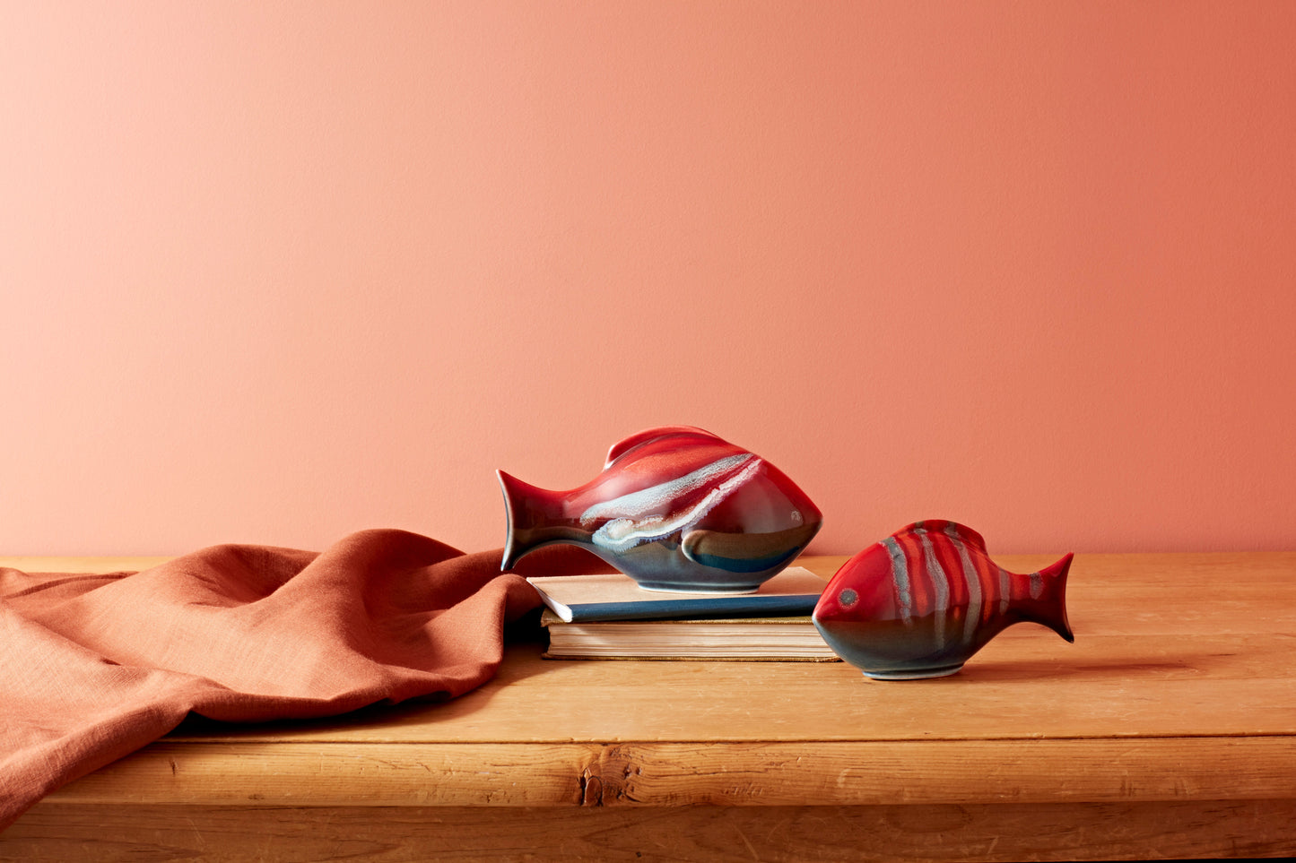 Poole Pottery Horizon Fish Pair Mixed-Goviers