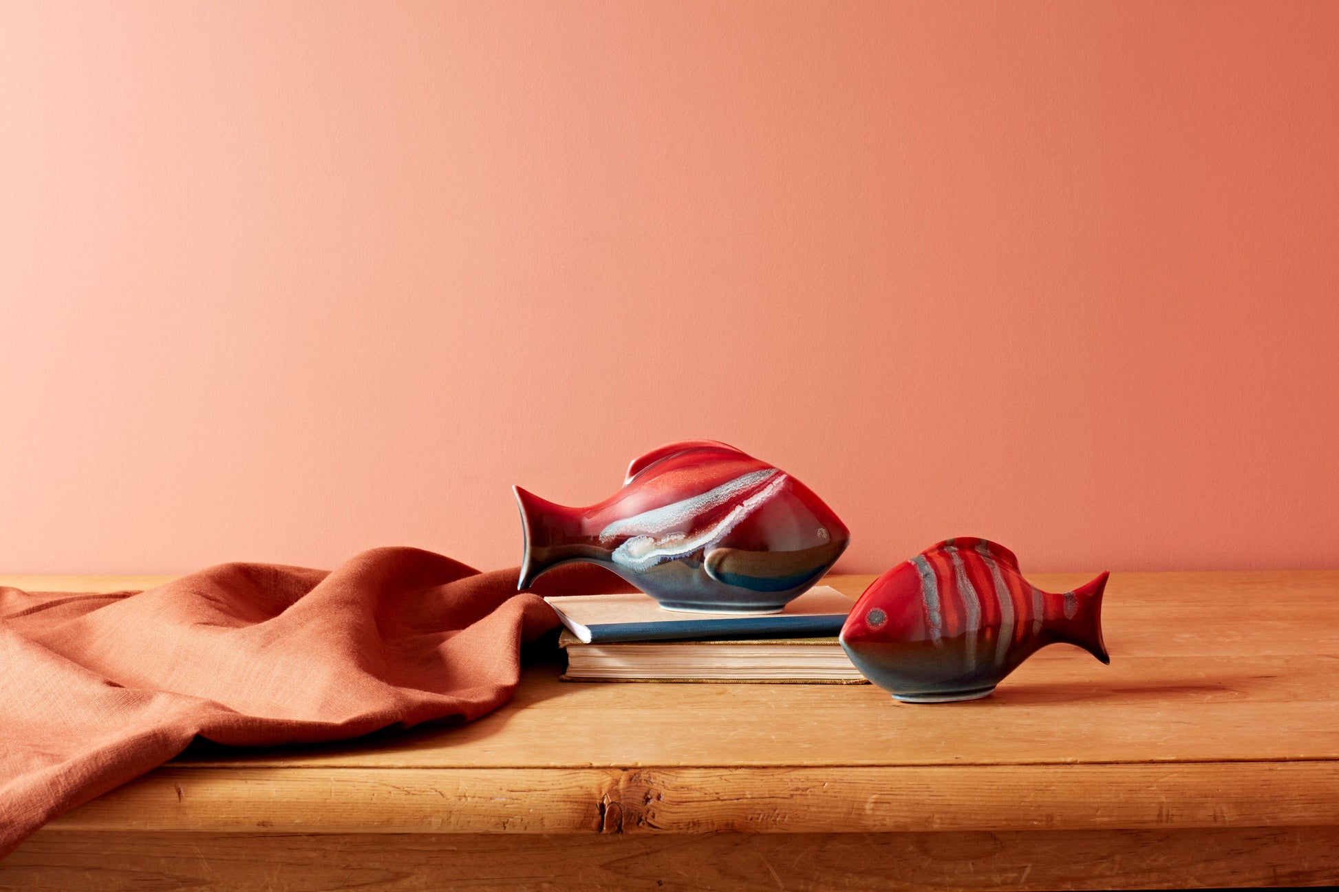 Poole Pottery Horizon Fish Pair Mixed-Goviers