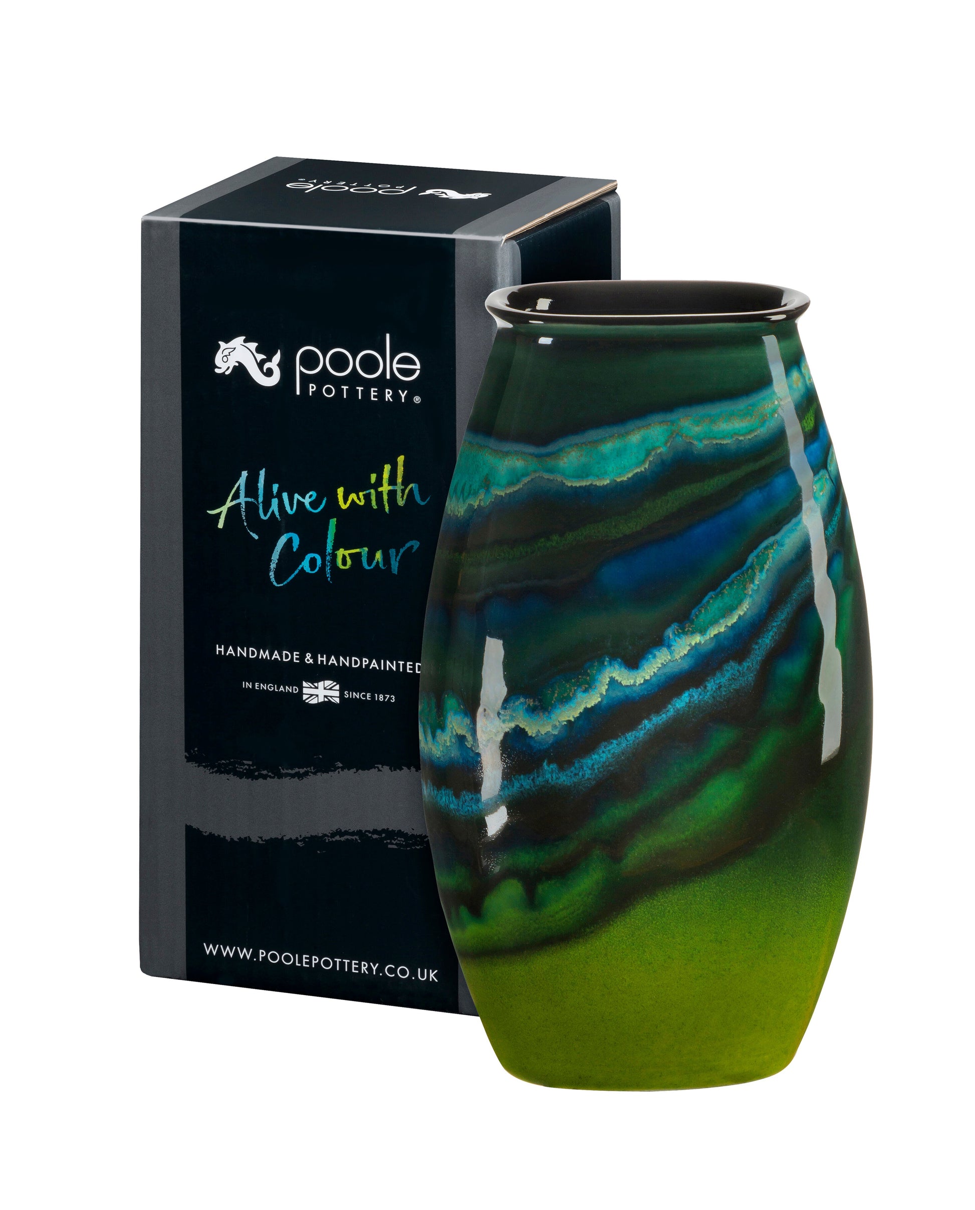 Poole Pottery Maya 26cm Manhattan Vase-Goviers