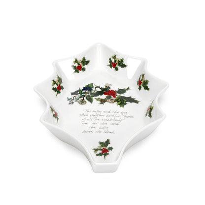Portmeirion Holly and Ivy Holly Shaped Dish-Goviers