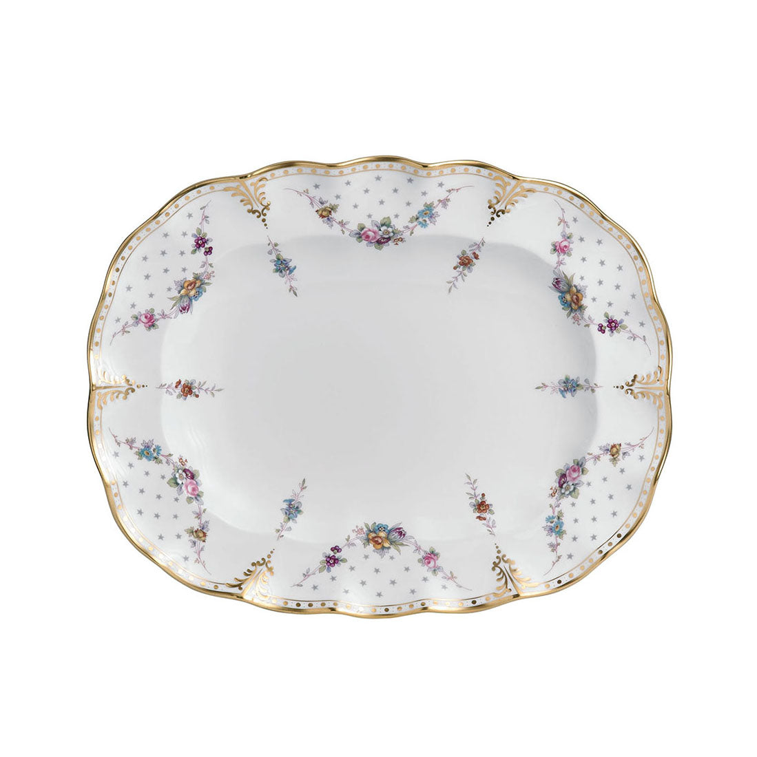Royal Crown Derby Royal Antoinette Oval Dish 41.8cm