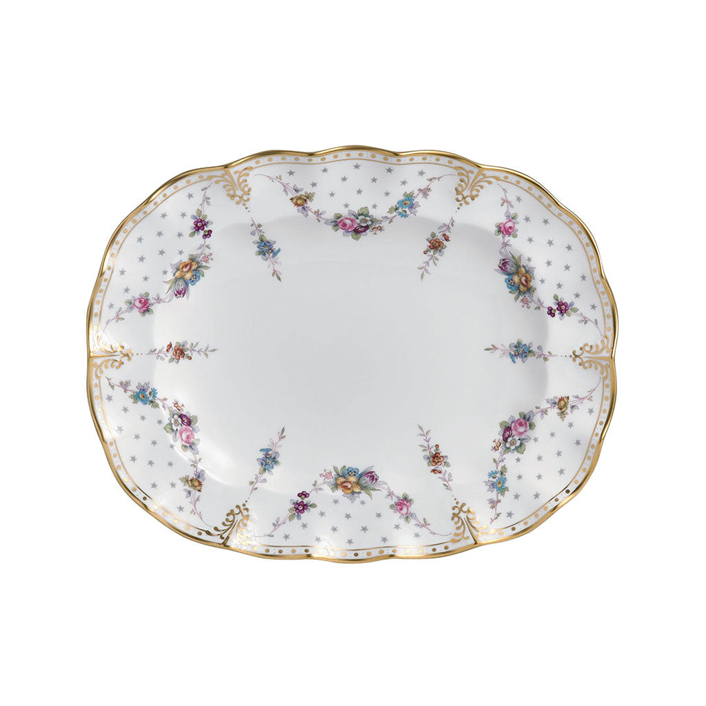 Royal Crown Derby Royal Antoinette Oval Dish 34.5cm