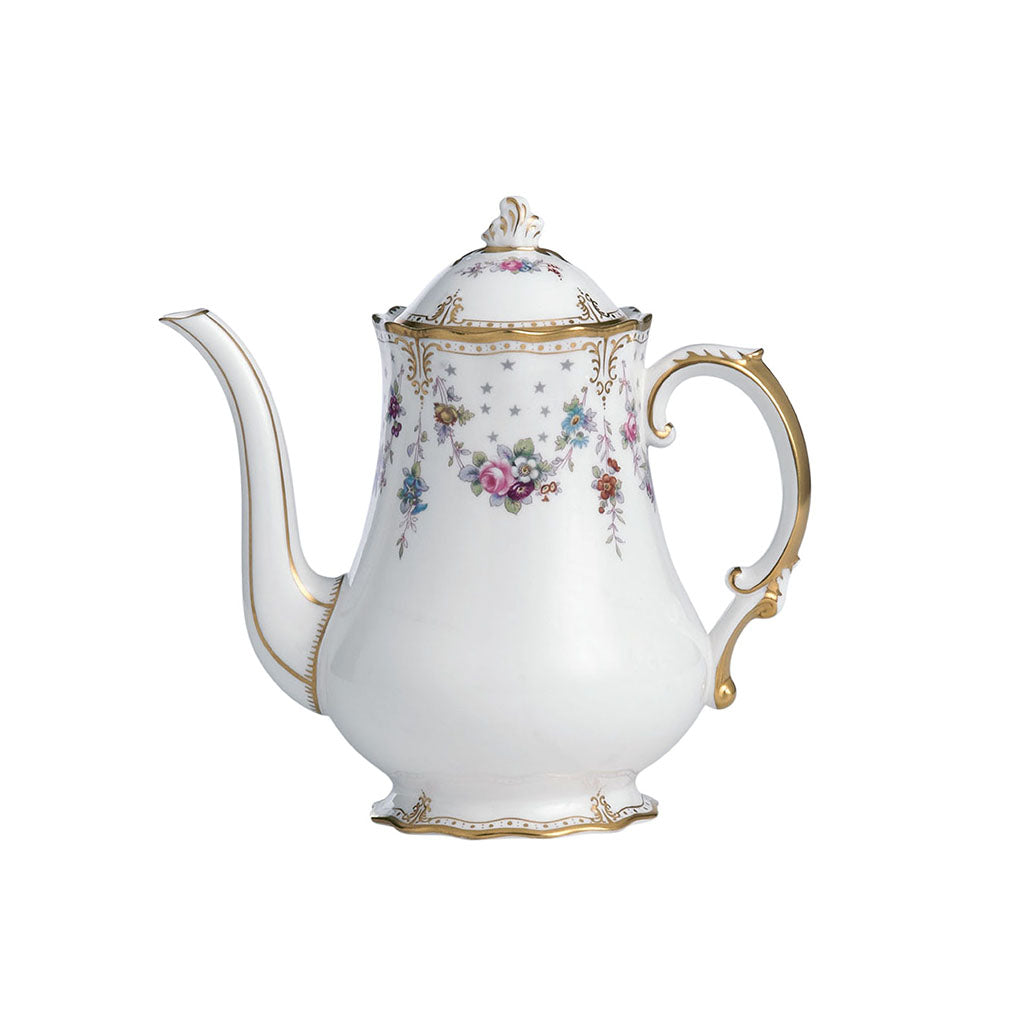 Royal Crown Derby Royal Antoinette Coffee Pot 1.2L