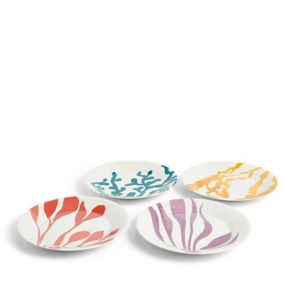 Royal Doulton 1815 Bright Plate 24cm Multicolour Mixed Pattern Set of 4