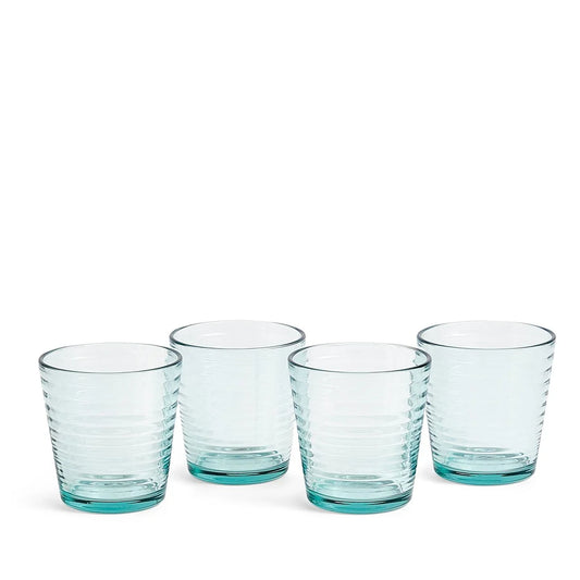 Royal Doulton Gordon Ramsay Maze Blue Tumbler Glass Set of 4