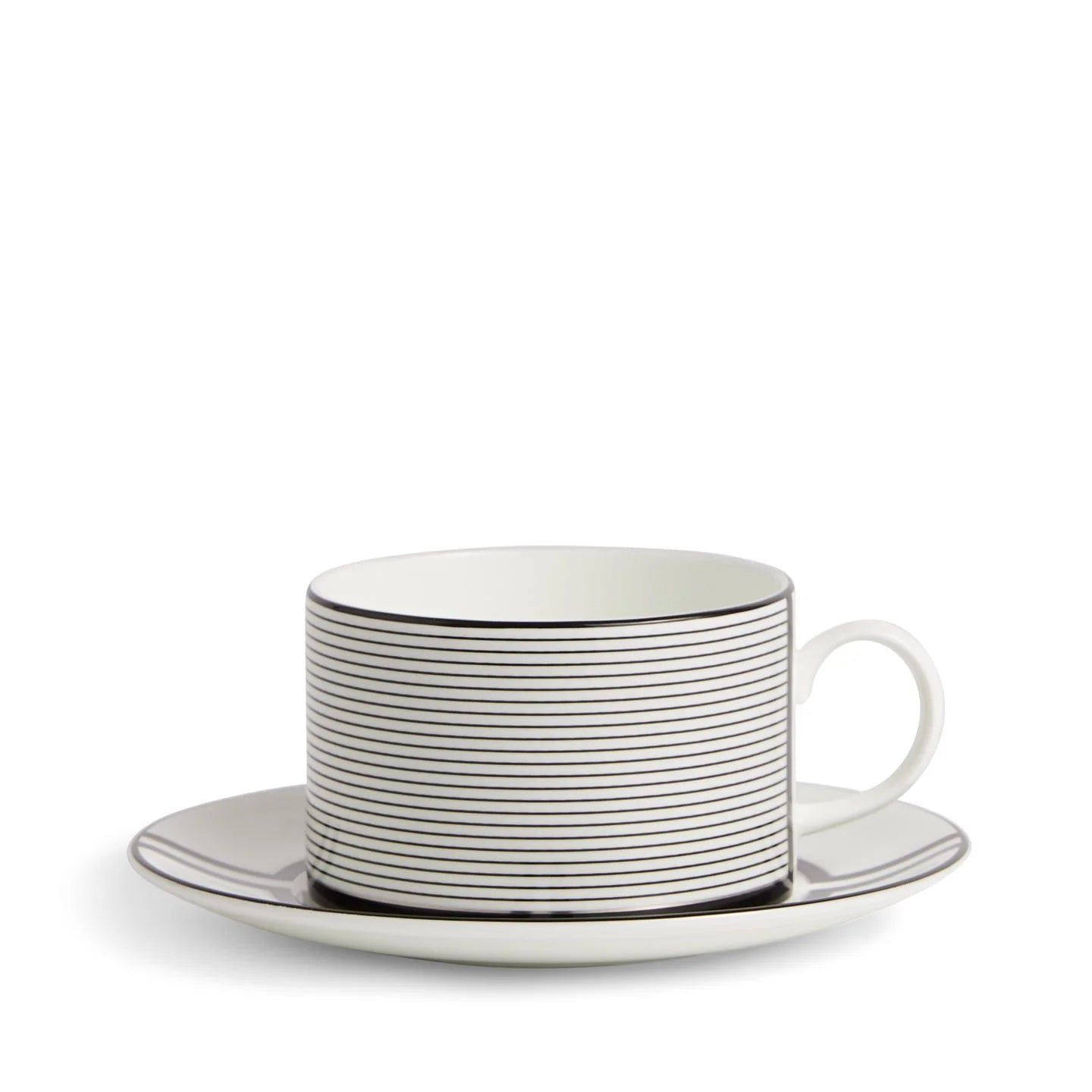 Wedgwood Vera Wang Luxe Graphite Teacup Saucer V2