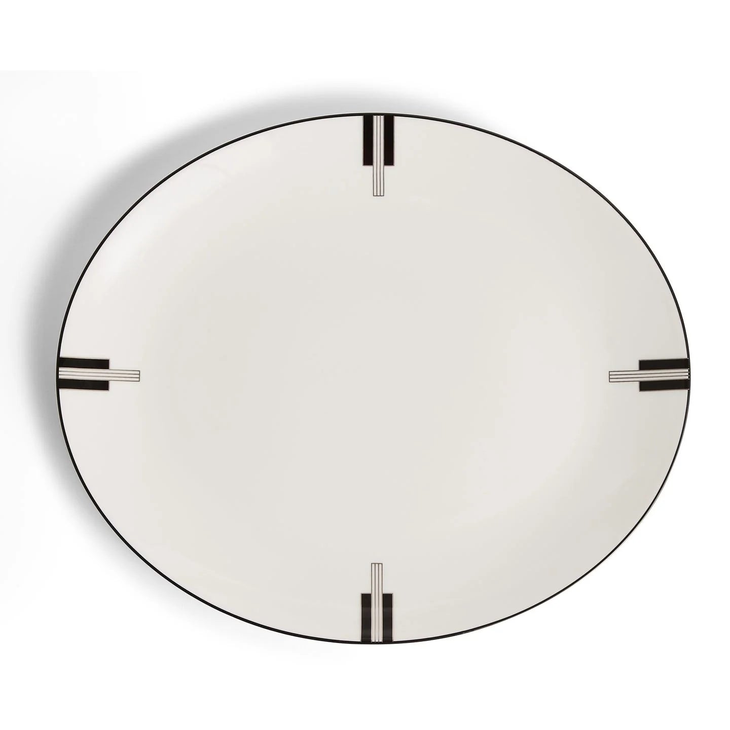 Wedgwood Vera Wang Luxe Graphite Oval Platter