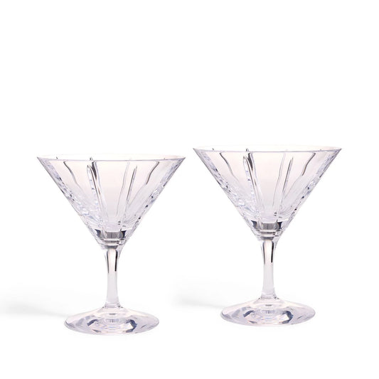 Wedgwood Vera Wang Luxe Graphite Small Martini Glass Set of 2