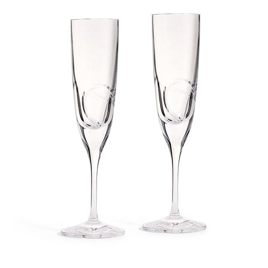 Wedgwood Vera Wang Luxe Graphite Flute Set of 2