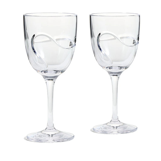 Wedgwood Vera Wang Luxe Graphite White Wine Pair