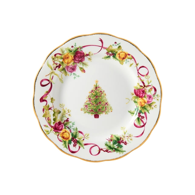 Royal Albert Old Country Roses Christmas Tree Side Plate