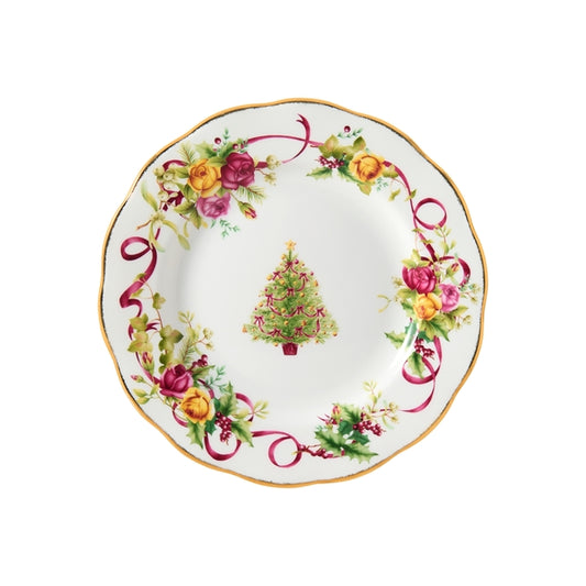 Royal Albert Old Country Roses Christmas Tree Side Plate