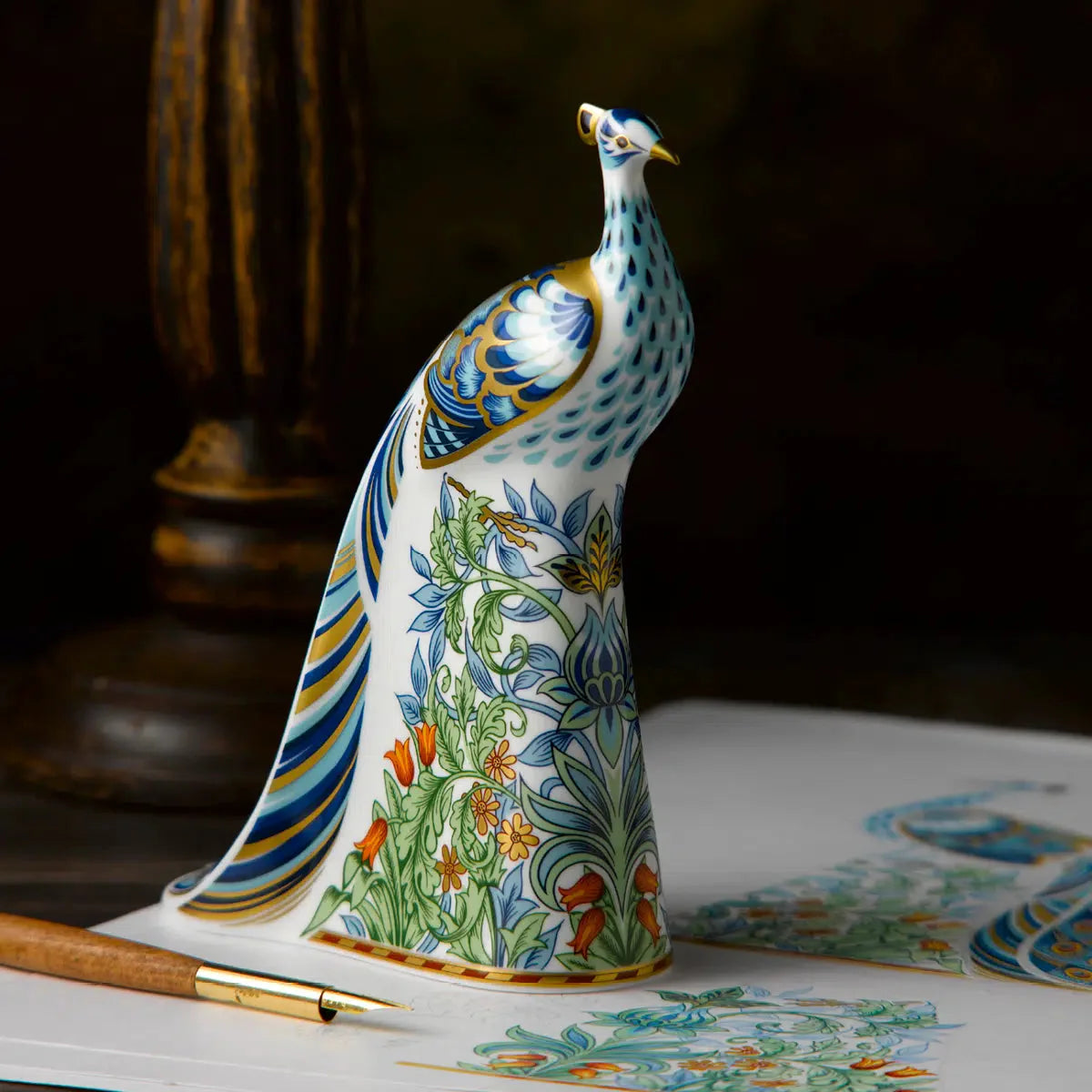 Royal Crown Derby Manor Peacock-Collectables-Goviers