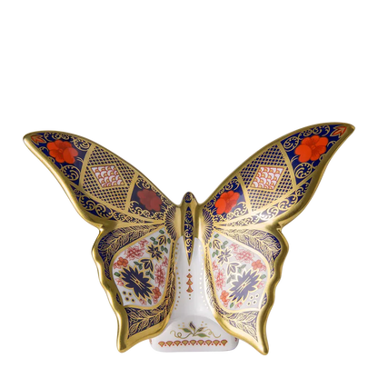 Royal Crown Derby Solid Gold Band Butterfly-Collectables-Goviers