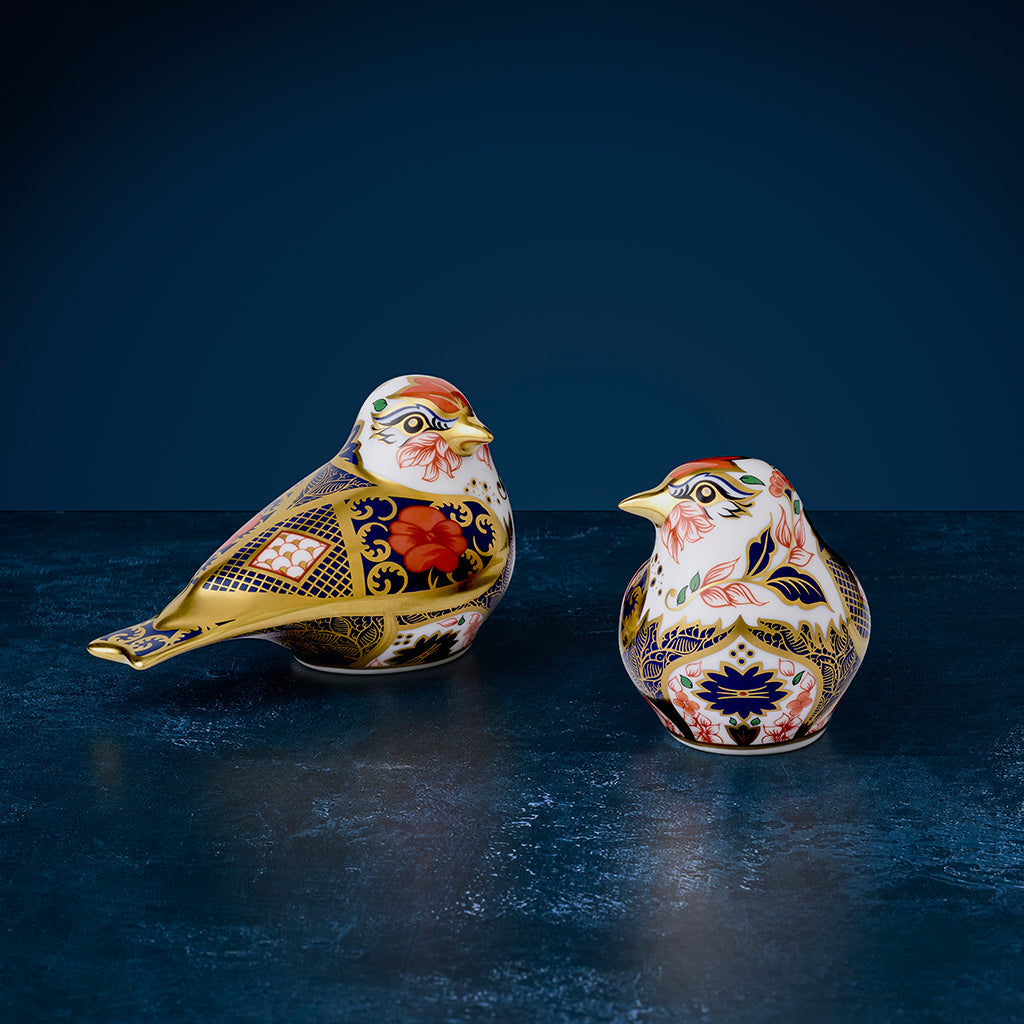  Crown Derby 象の金箔置物WAKO新品 Royal Crown Derby Solid Gold Band Goldfinch New – Havens