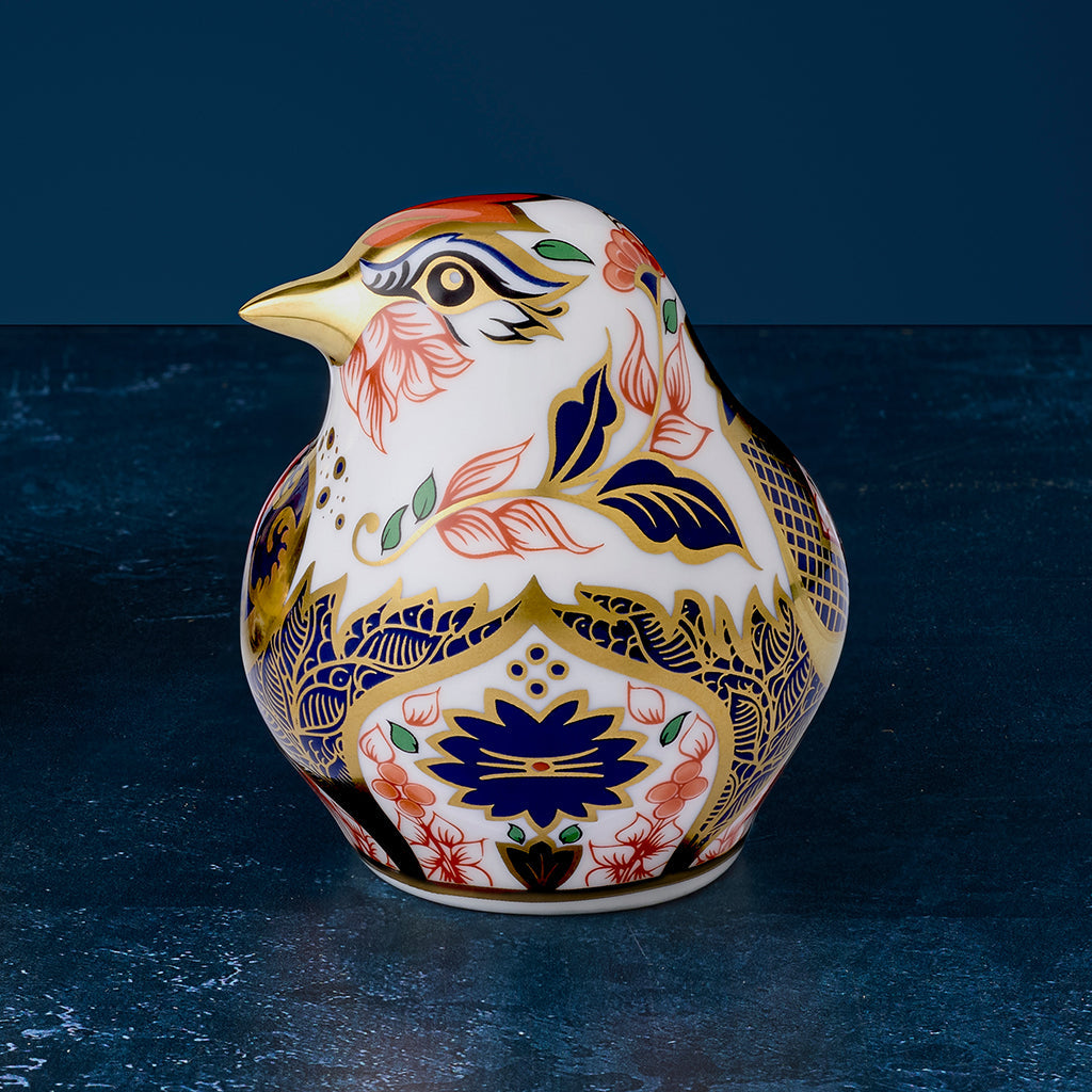 Royal Crown Derby Solid Gold Band Goldfinch-Collectables-Goviers