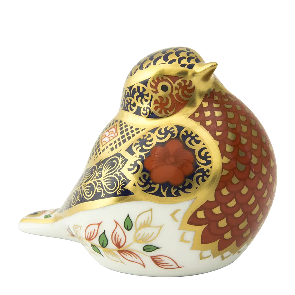 Royal Crown Derby Solid Gold Band Robin New