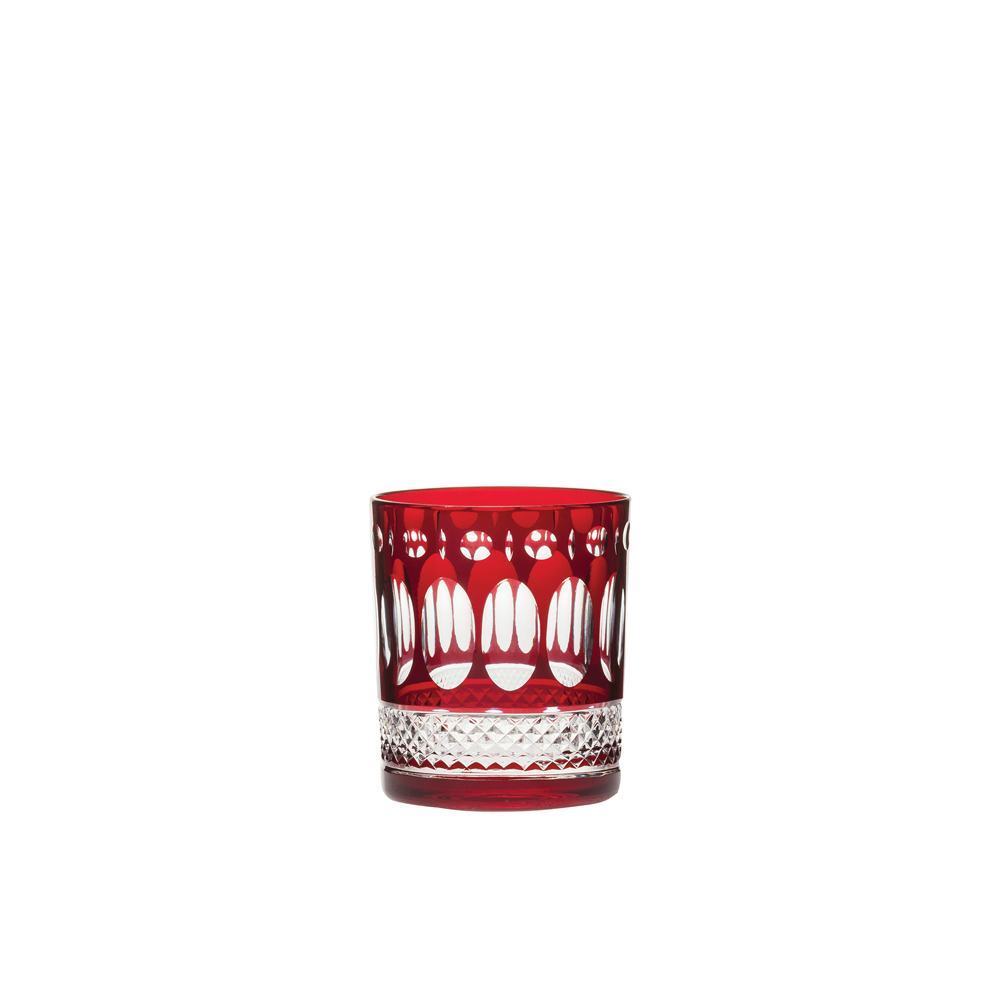 Royal Scot Crystal Belgravia Ruby Red Large Crystal Tumblers Set of 2-Goviers