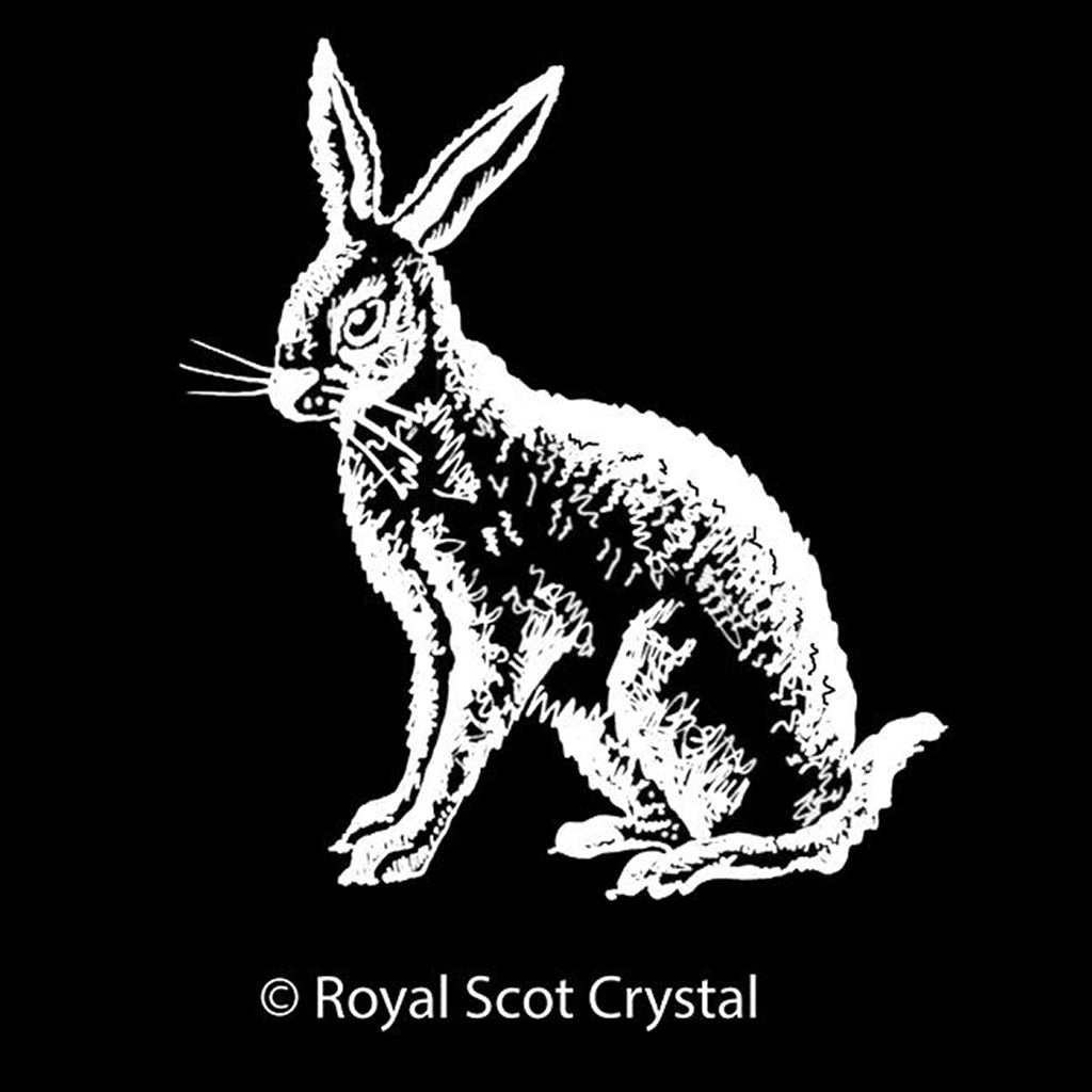 Royal Scot Crystal Hare Whisky Tumbler