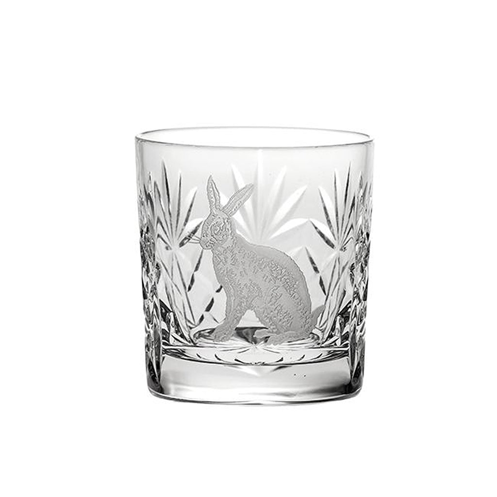 Royal Scot Crystal Hare Whisky Tumbler