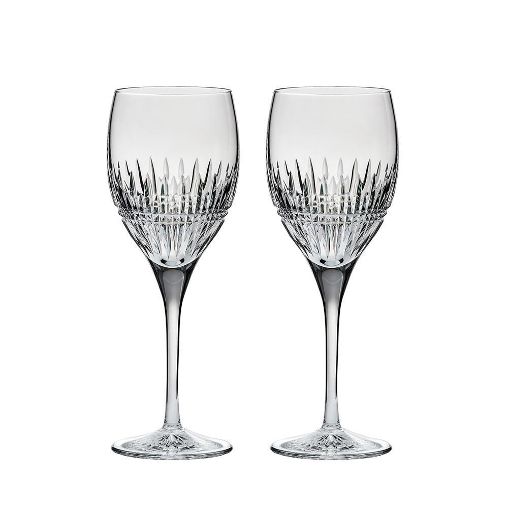 Royal Scot Crystal Iona Set of 2 Large Wine Glasses-Goviers