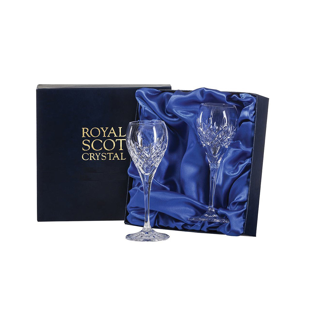 Royal Scot Crystal London Sherry Glass Set of 2