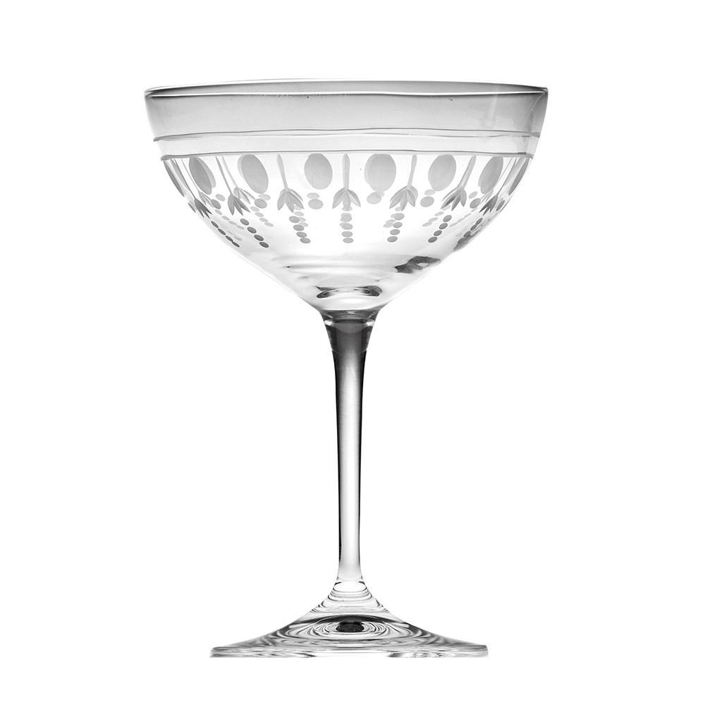 Royal Scot Crystal Nouveau Single Saucer Champagne Coupe Glass
