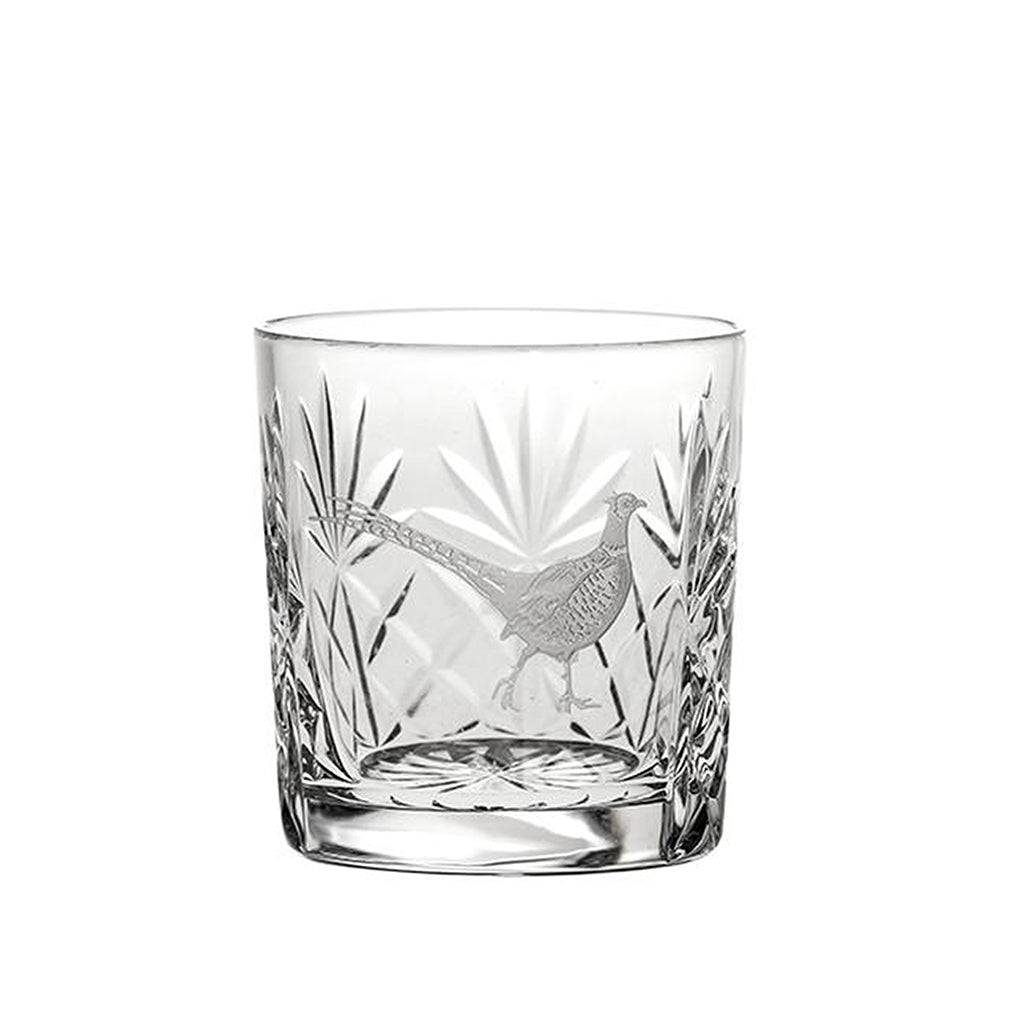 Royal Scot Crystal Pheasant Whisky Tumbler
