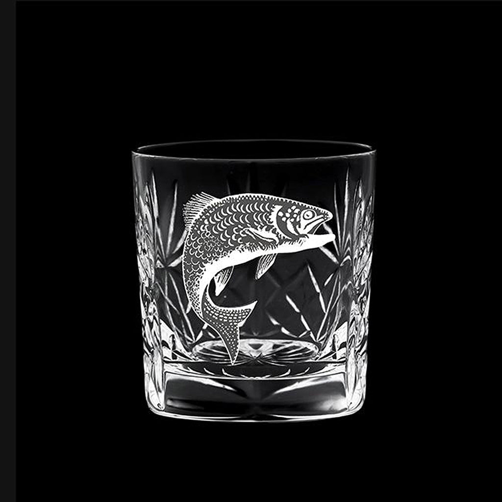 Royal Scot Crystal Salmon Whisky Tumbler