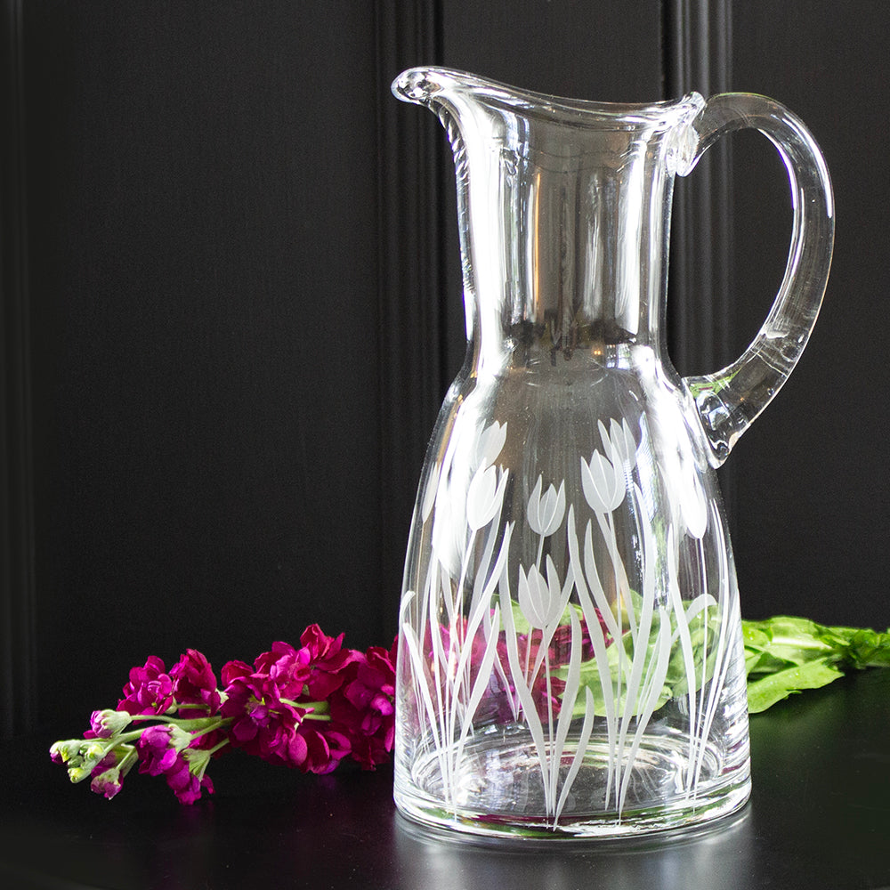 Royal Scot Crystal Wild Tulip 1.5 Litre Jug-Goviers