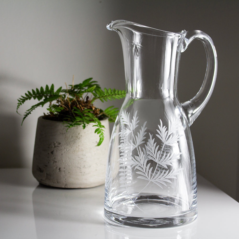 Royal Scot Crystal Woodland Fern 1.5 Litre Jug