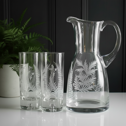 Royal Scot Crystal Woodland Fern 1.5 Litre Jug-Goviers