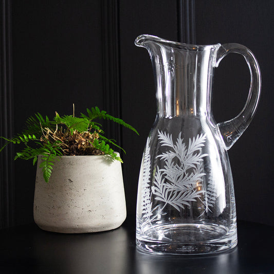 Royal Scot Crystal Woodland Fern 1.5 Litre Jug-Goviers