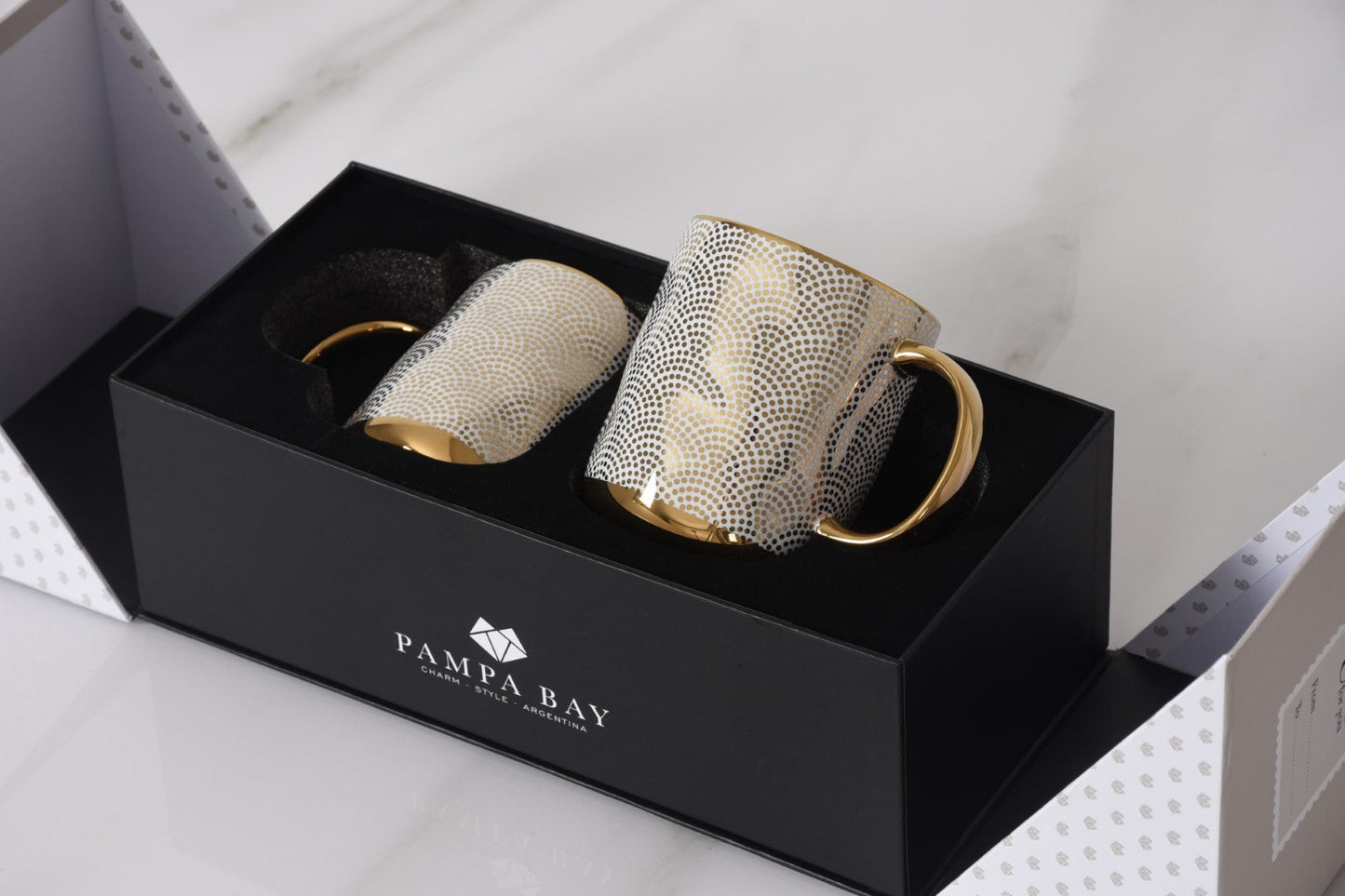 Pampa Bay Get Gifty Set of 2 Dotted Mugs