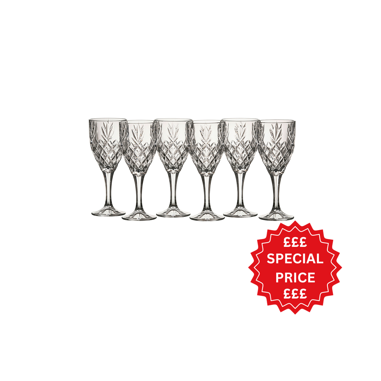 Galway Crystal Renmore Goblet Set of 6 Havens