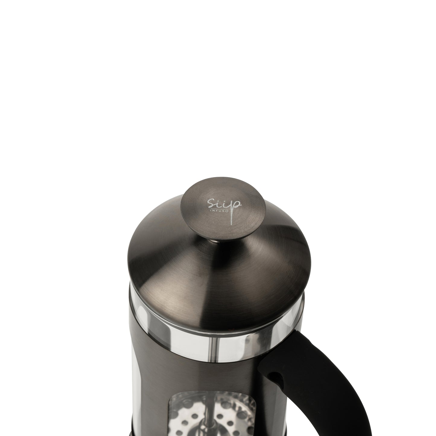 Siip Infuso Gunmetal Stainless Steel Glass Cafetiere Small