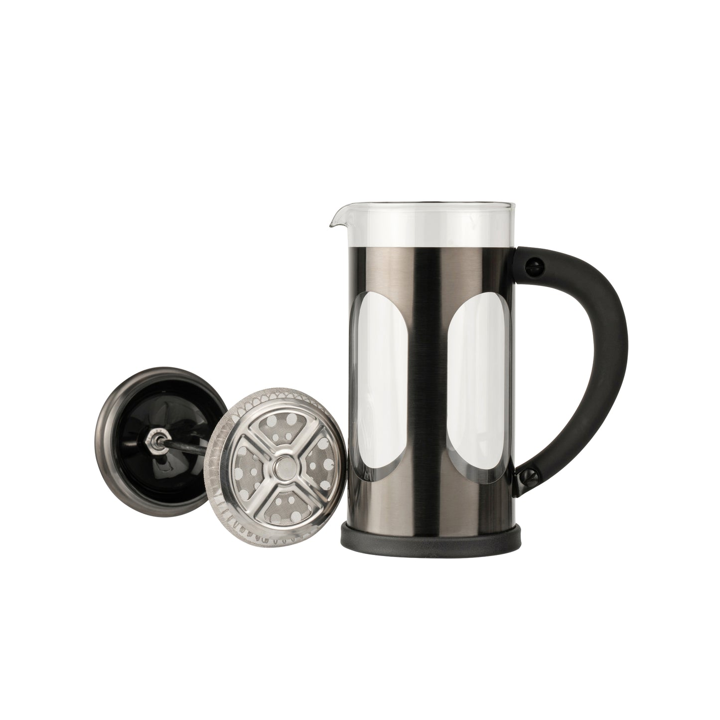 Siip Infuso Gunmetal Stainless Steel Glass Cafetiere Small