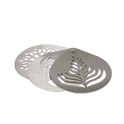 Siip Infuso Set of 3 Stainless Steel Coffee Stencils
