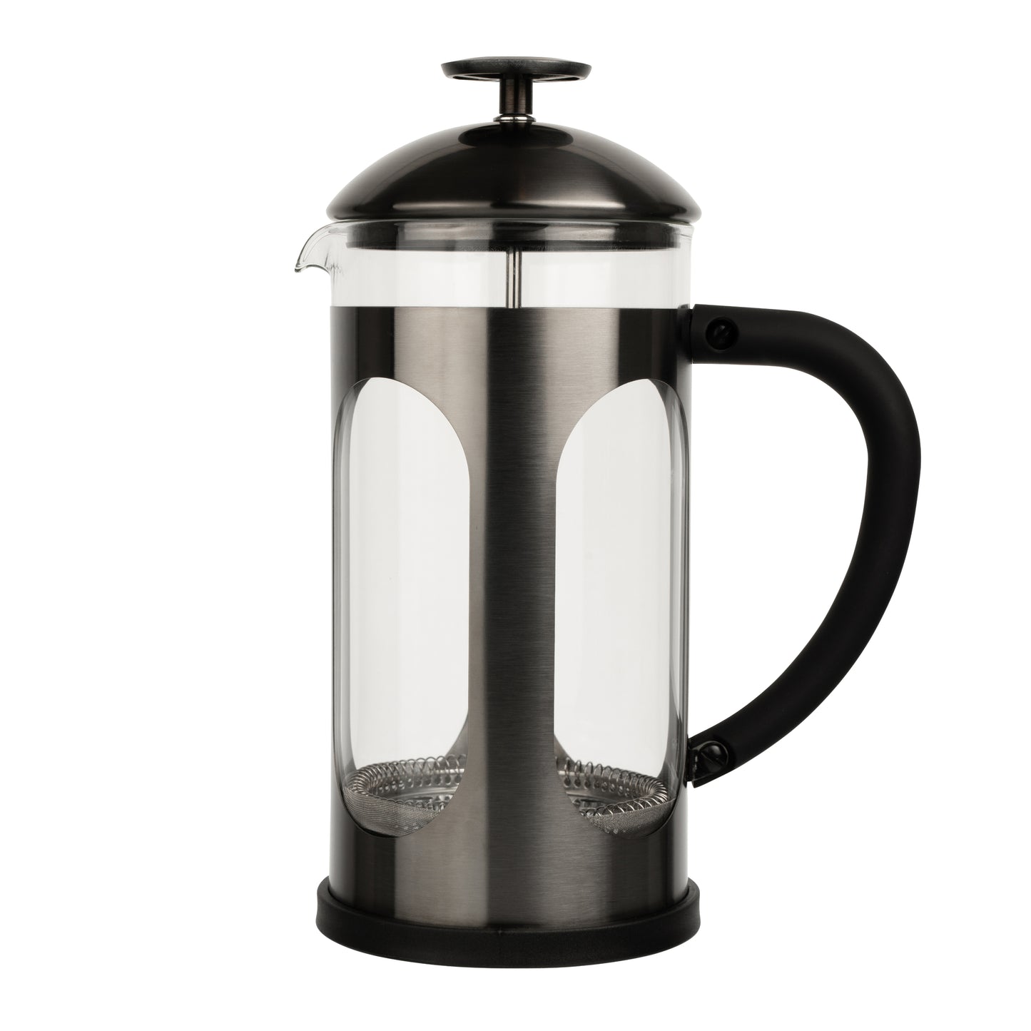Siip Infuso Gunmetal Stainless Steel Glass Cafetiere Large