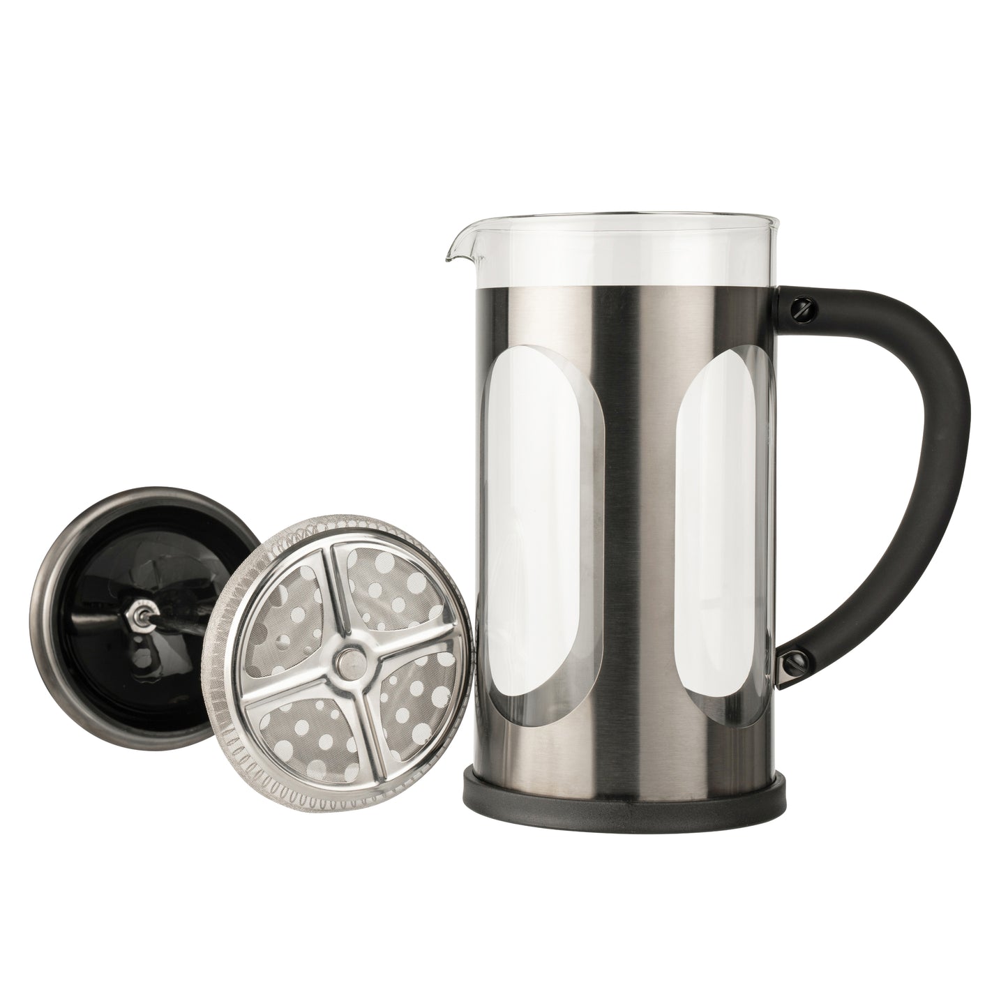 Siip Infuso Gunmetal Stainless Steel Glass Cafetiere Large