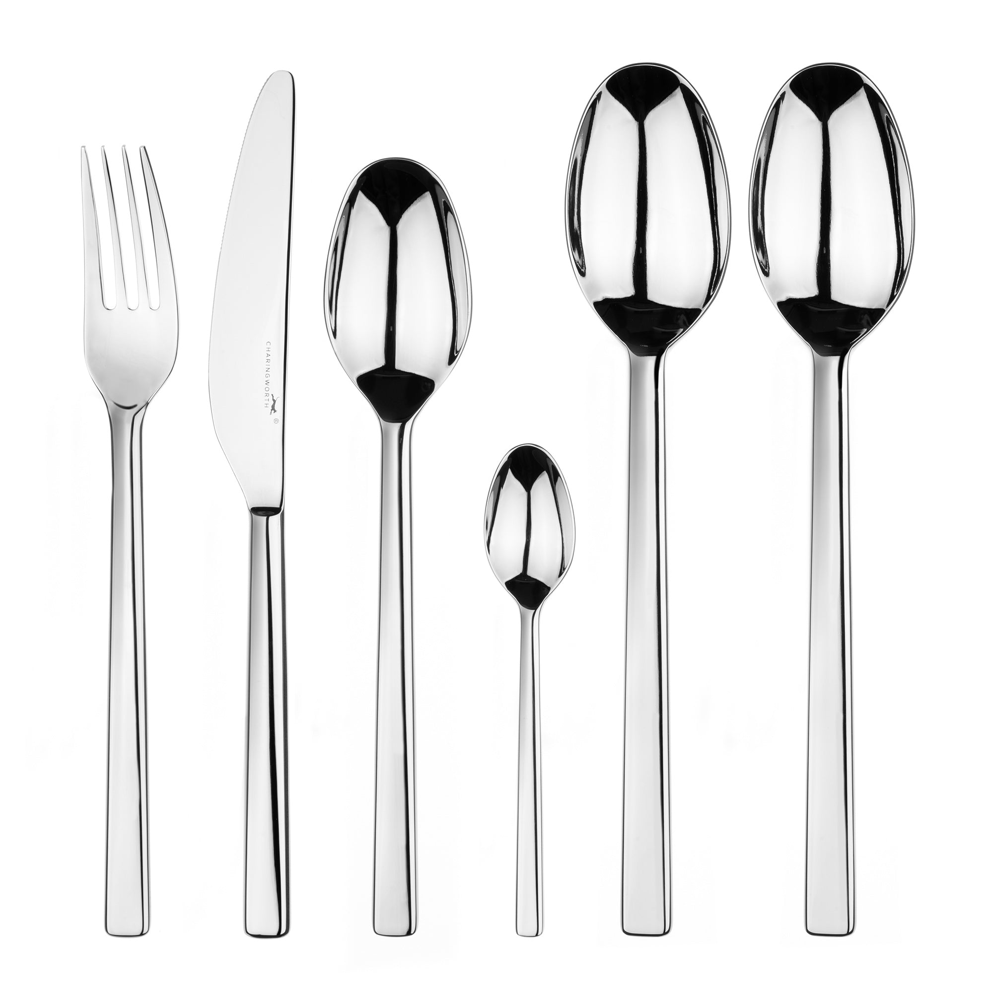 Charingworth Strata Mirror 42 Piece Cutlery Set
