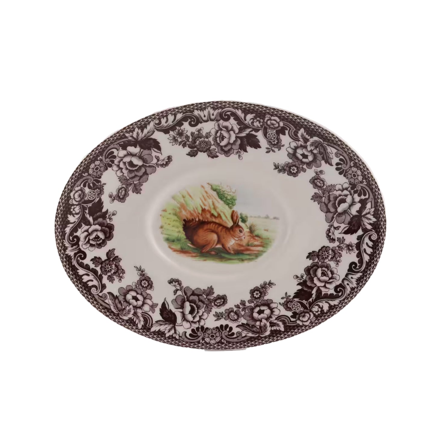 Spode Woodland Rabbit Sauceboat Stand