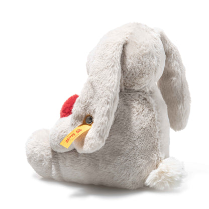 Steiff Soft Cuddly Friends Hoppie Rabbit Love - Grey-Goviers