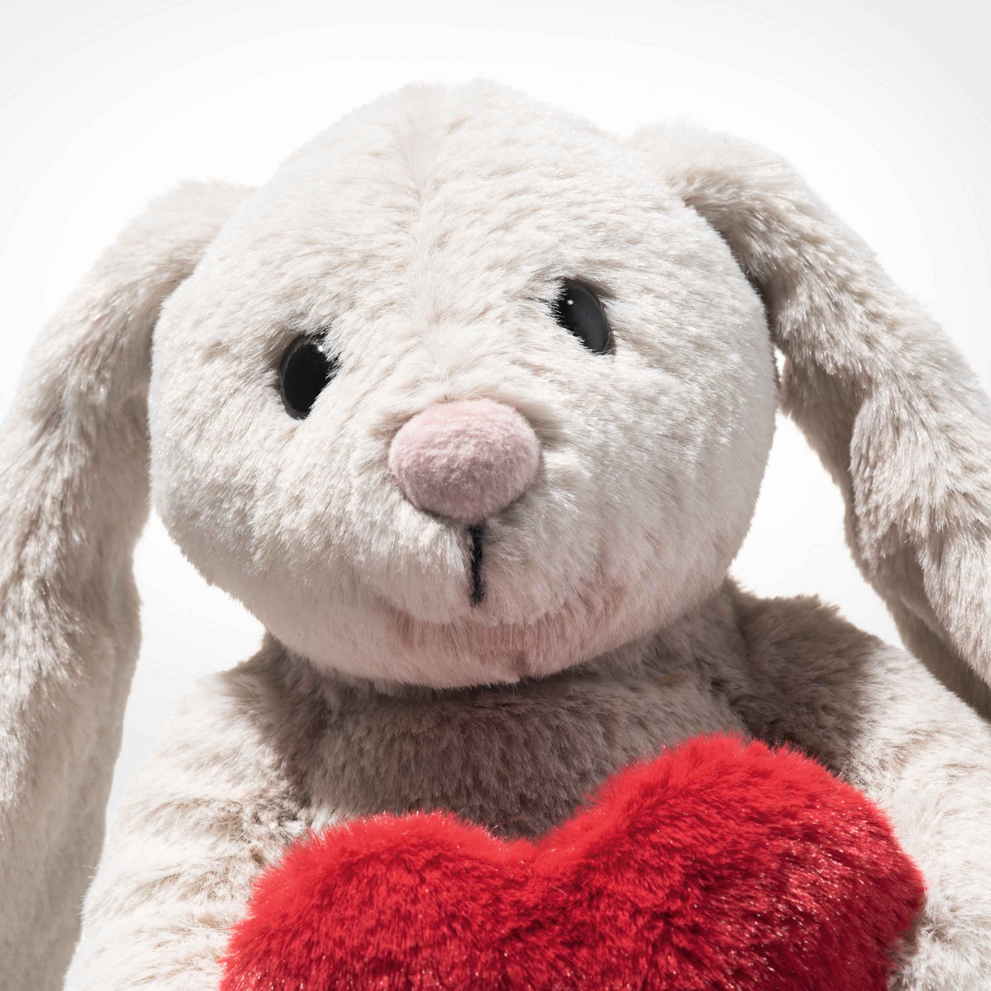 Steiff Soft Cuddly Friends Hoppie Rabbit Love - Grey-Goviers