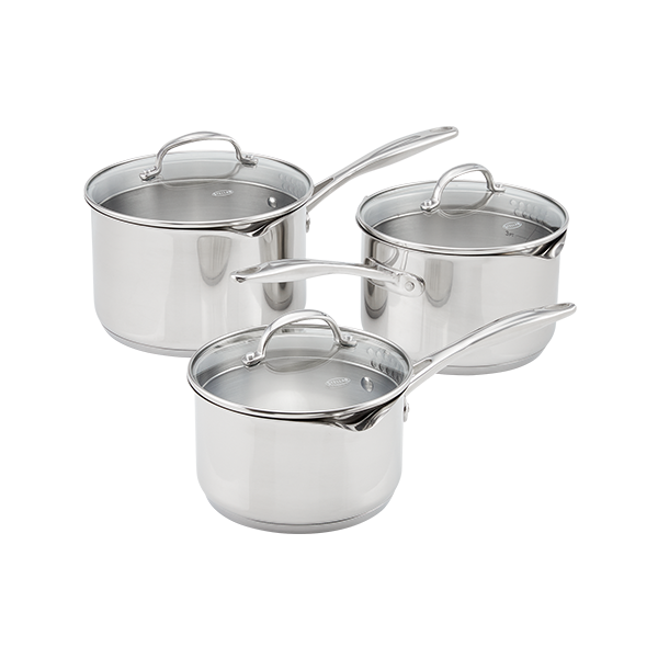Stellar 7000 3 Piece Draining Saucepan Set Havens