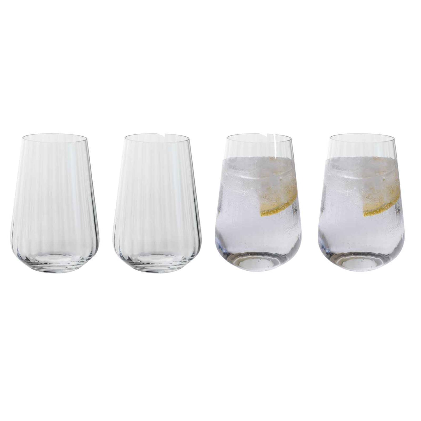 Dartington Cheers! Optic Tall Tumbler (4 Pack)