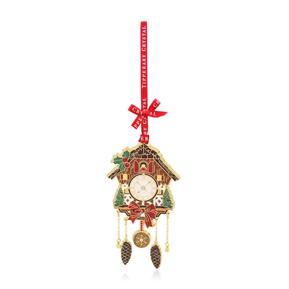 Tipperary Sparkle Cuckoo Clock Christmas Tree Decoration-Goviers