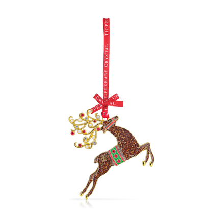 Tipperary Sparkle Reindeer Christmas Tree Decoration-Goviers
