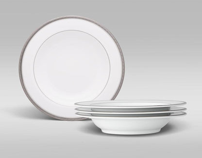 Noritake Charlotta Platinum Rimmed Soup 22.5cm