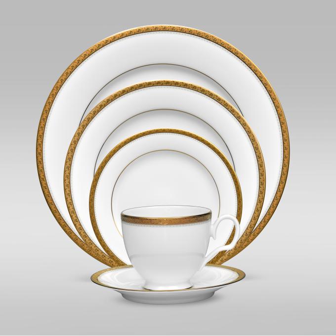 Noritake Charlotta Gold B&B Plate 16cm